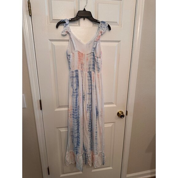 Tie Dye Ruffle Maxi Dress Size Small - Picture 4 of 7